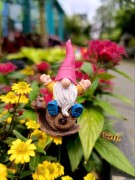 Skrzat na Piku - Ozdoba Doniczkowa - Skrzat na Ślimaku