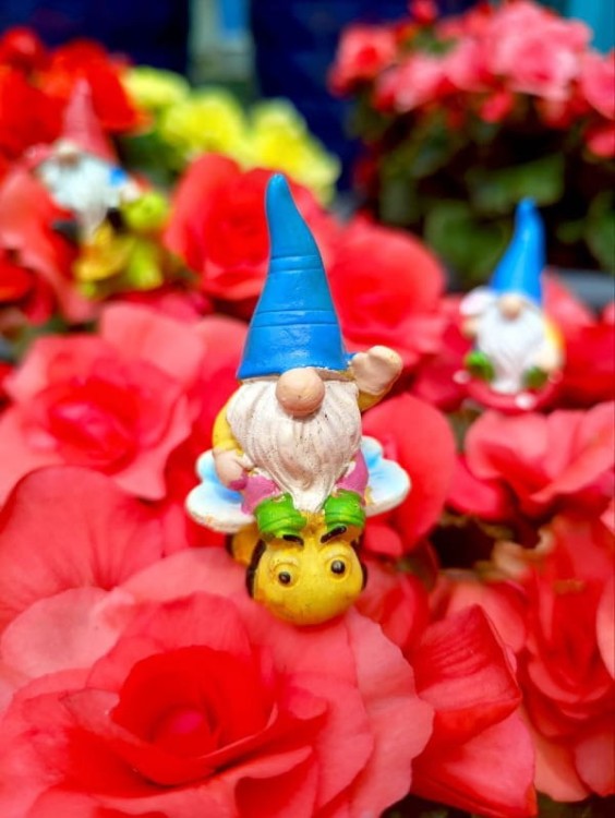 Skrzat na Piku - Ozdoba Doniczkowa - Skrzat na Pszczole