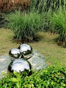 Kula Dekoracyjna Ogrodowa 15cm - Stal Nierdzewna - 5030417