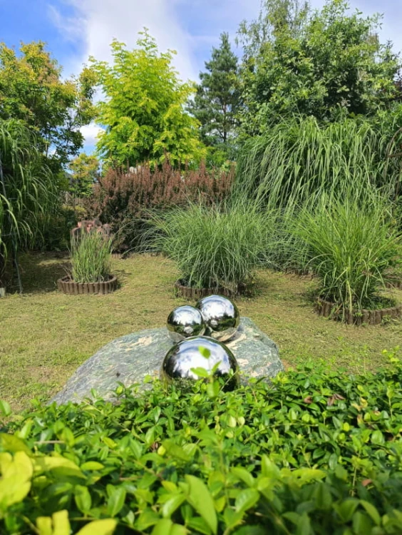 Kula Dekoracyjna Ogrodowa 15cm - Stal Nierdzewna - 5030417