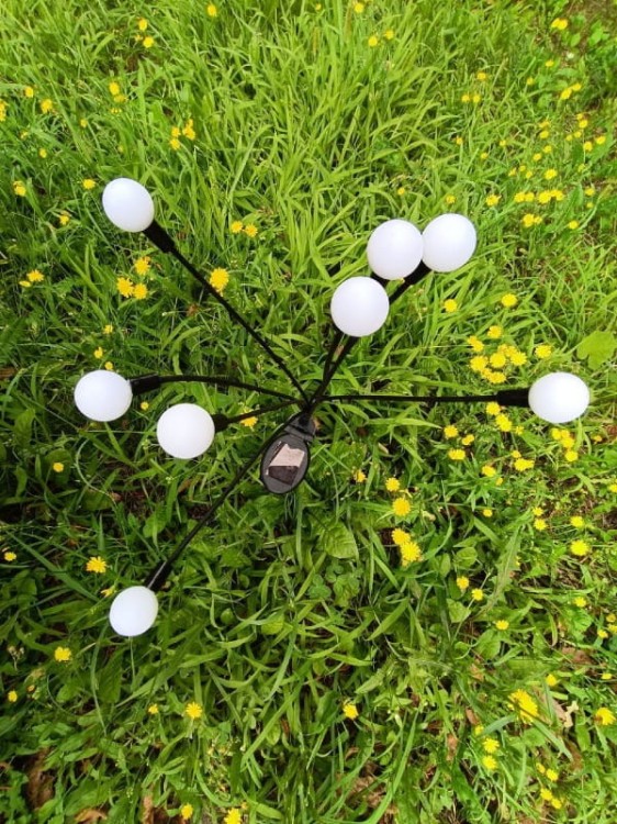 Ozdoba Solarna na Piku - Zimne Białe Kule  - 1012051