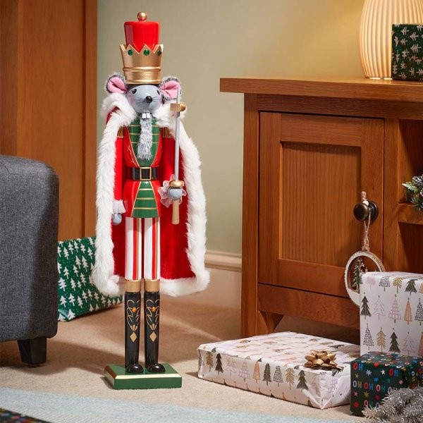 Świąteczny Szczurek - Duży - figurka z Dziadka do Orzechów