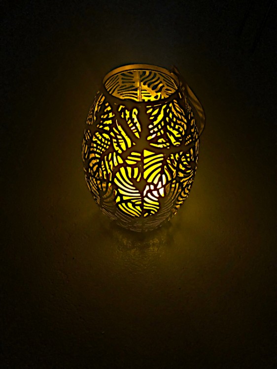 Lampion Solarny Ażurowy Ogrodowy - na taras