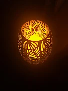 lampion ogrodowy z efektem płomienia na taras