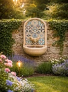 Fontanna Solarna w Stylu Śródziemnomorskim