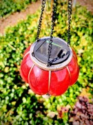 Balon Solarny czerwony - do ogrodu