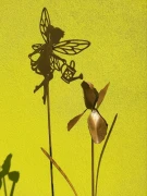 Ogrodowa ozdoba metalowa Irys 3d