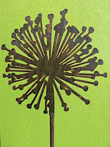 Czosnek ozdobny dekoracja ogrodowa z metalu