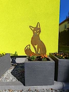 Lisek ozdoba metalowa