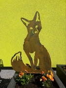 Lis ozdoba ogrodowa z metalu