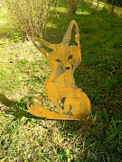 Metalowa ozdoba ogrodowa Lis