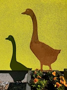 ozdoba ogrodowa Gęś