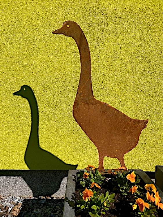 ozdoba ogrodowa Gęś