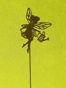 Calineczka elf ogrodu ozdoba metalowa