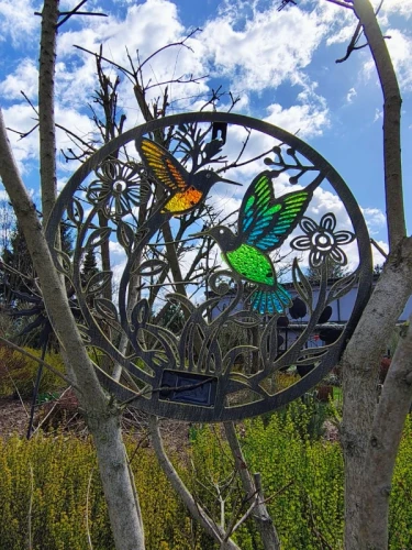 Panel dekoracyjny ogrodowy solarny