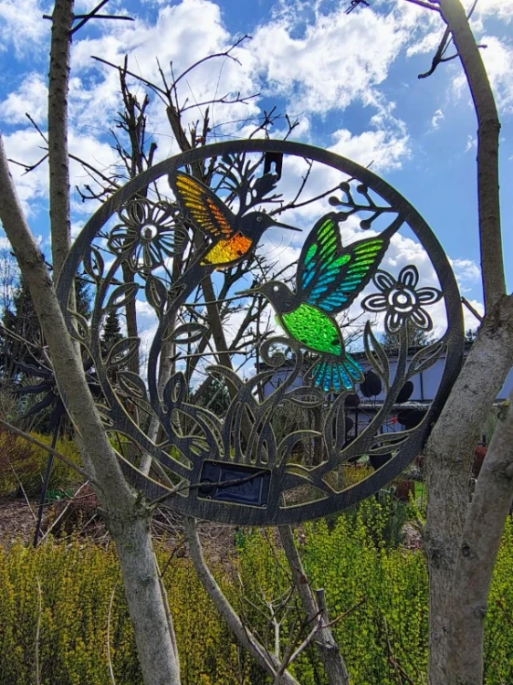 Panel dekoracyjny ogrodowy solarny