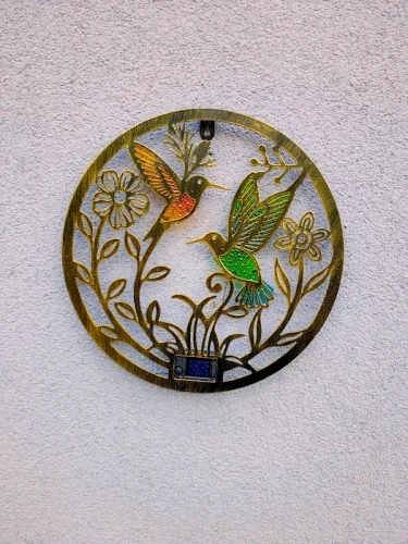 Solarny Panel Dekoracyjny kolibry