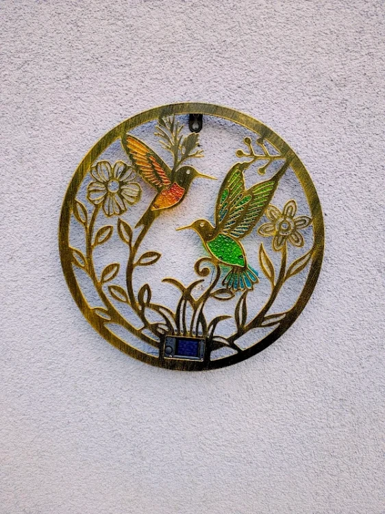 Solarny Panel Dekoracyjny kolibry