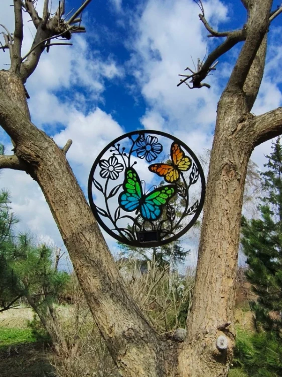 Dekoracyjny Panel motyle solarny