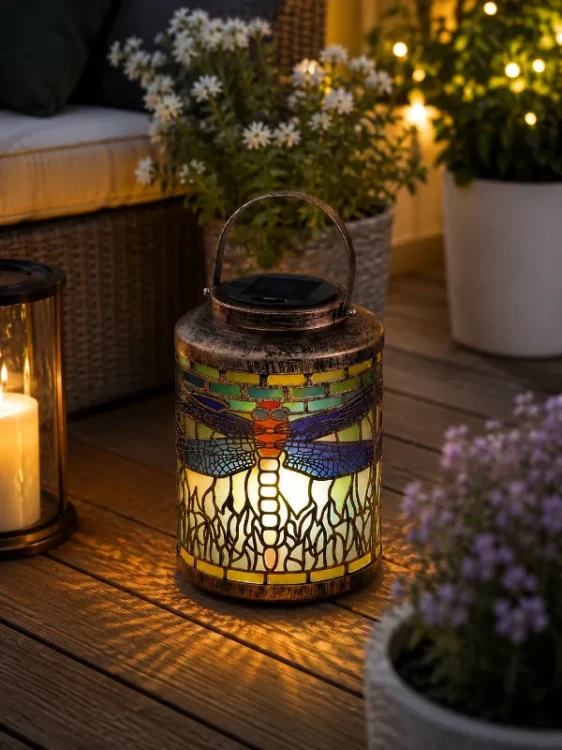 lampion solarny na taras