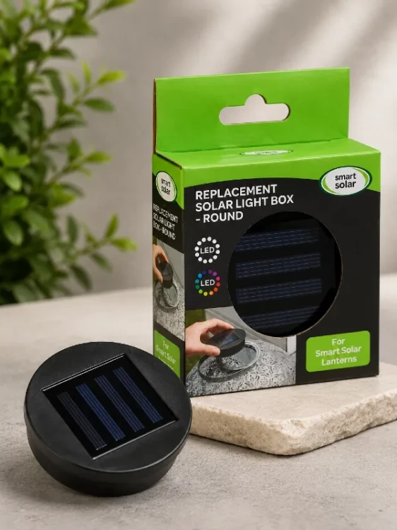 wymienny panel solarny okrągły do lampionów