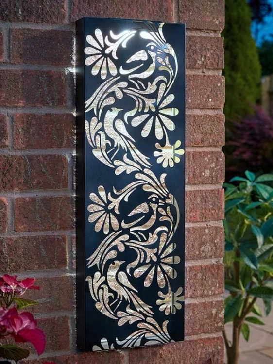 Dekoracyjny Solarny Panel Ścienny - Florystyczny Panel Ścienny Podświetlany
