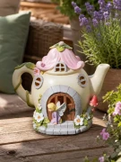 Imbryk dekoracja solarna w stylu fairy garden