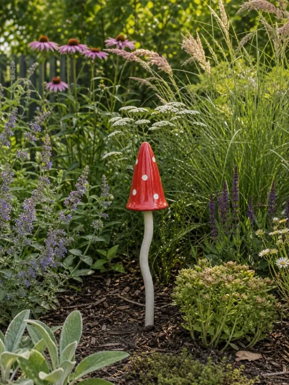 Muchomor ceramiczny Ozdoba ogrodowa XL