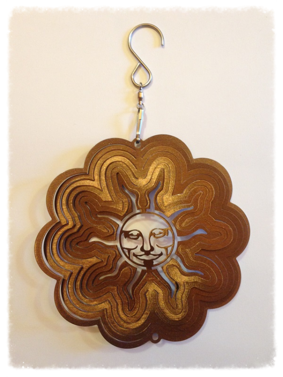 Wind Spinner - Przywieszka - złoty